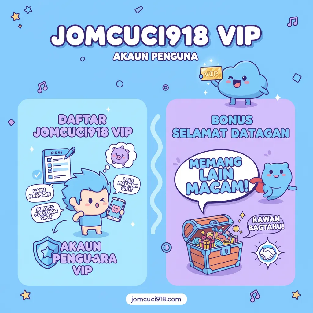 Daftar Jomcuci918 VIP & Bonus Selamat Datang