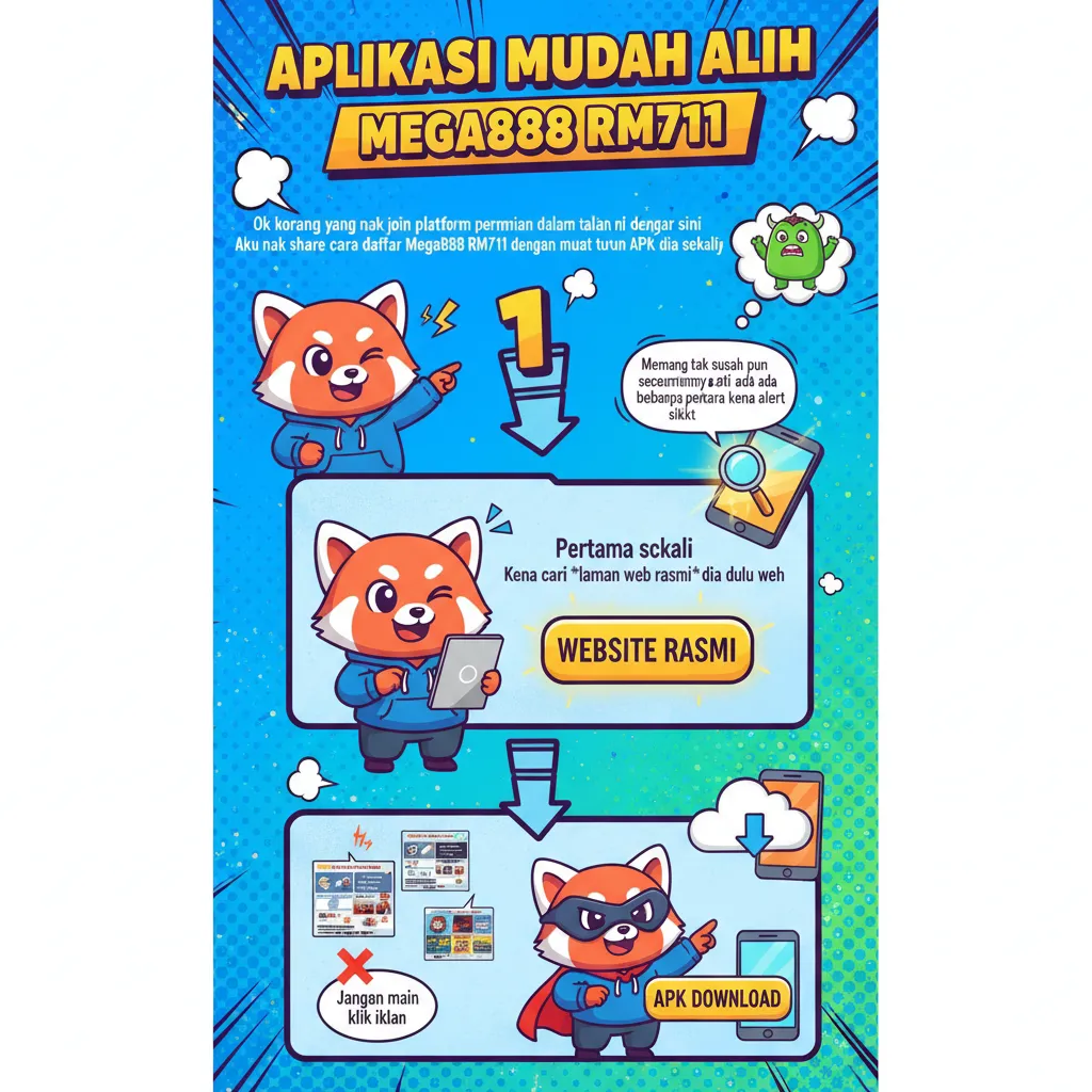 Cara Daftar Mega888 RM711 & Muat Turun APK