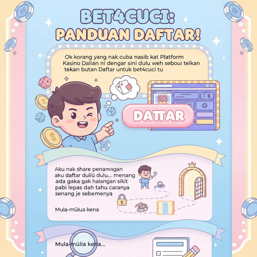 Panduan Daftar bet4cuci di Platform Kasino Dalam Talian