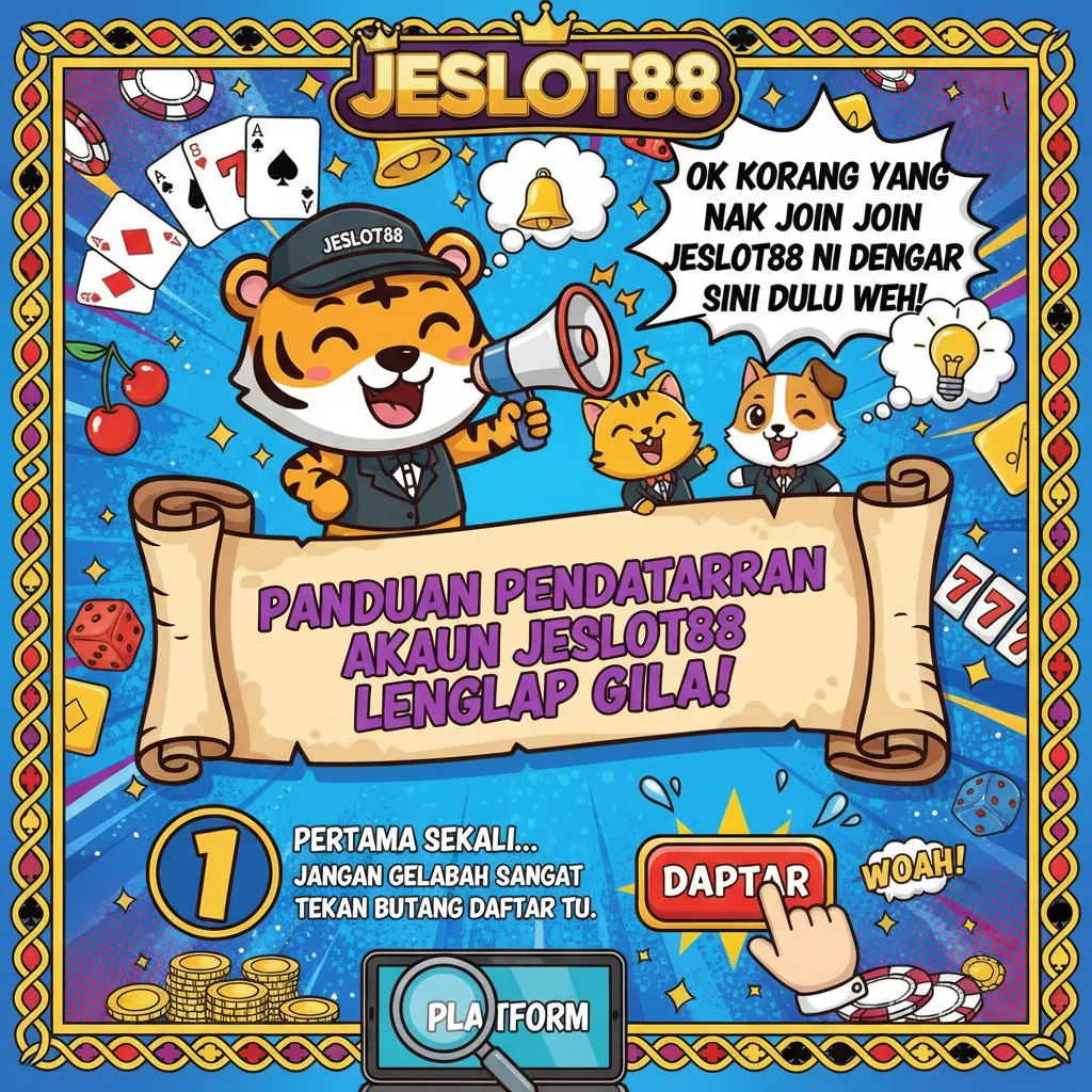 Panduan Pendaftaran Akaun Jeslot88