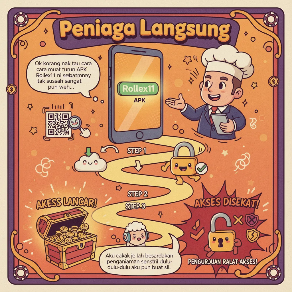 Cara Muat Turun APK Kasino Rollex11